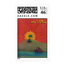 901 Pine - SUNSET STREAM Postage Stamp
