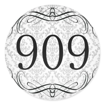 909 Area Code Stickers by