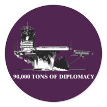 90,000 tons of diplomacy round sticker
