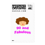 90 and fabulous postage stamp