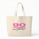 90 and fabulous tote bag | gift for 90th Birthday