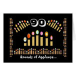 ¡90 aplausos - feliz cumpleaños! felicitación