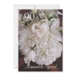 90 Birthday Celebration/Elegant White Floral