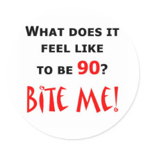 90 Bite Me! Sticker
