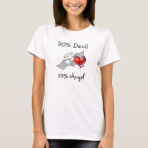90% Devil 10% Angel t-shirts