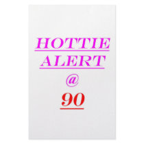 90 Hottie Alert stationery