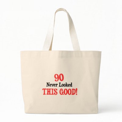 90 Never Looked This Good! Tote Bag by Birthdaybash