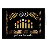 ¡90 palmaditas en la parte posterior - 90.o cumple felicitación
