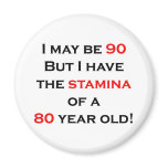 90 stamina refrigerator magnet