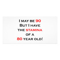 90 stamina custom photo card