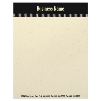 $.90 TBA AWARD Black Stripes Business Letterhead by galleriaofart