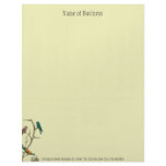 $.90 Three Birds Talking Letterhead Business Work