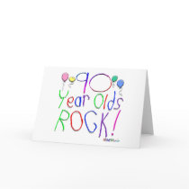 90 Year Olds Rock ! cards