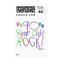 90 Year Olds Rock ! Stamp