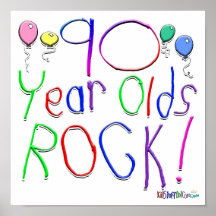 90 Year Olds Rock ! Poster