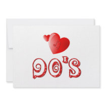 90's Hearts Invite