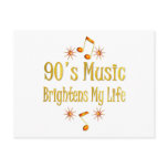 90s Music Brightens My Life Postcards