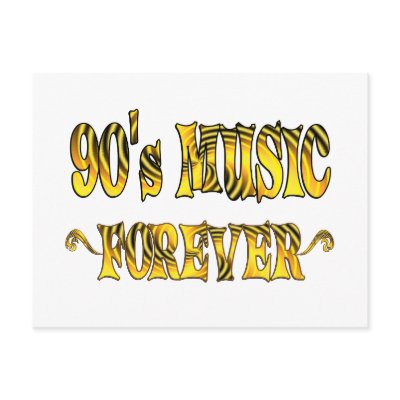 90s Music Forever Postcard by TLArnold6