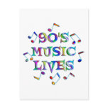 90s Music Lives postcards