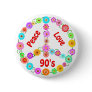 90s Peace Love Button