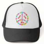 90s Peace Love Trucker Hat