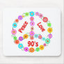 90s Peace Love Mousepad