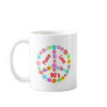 90s Peace Love Coffee Mugs