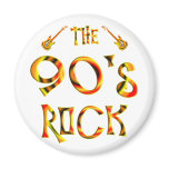 90's Rock Fridge Magnet