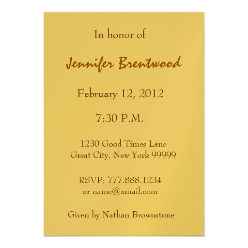 90th - 99th Birthday Party Invitation Gold Candles