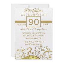90th - 99th Birthday Party Invitations