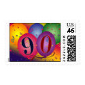 90th Birthday Balloon postage - Customized postage by perfectpostage 90th Birthday Balloon postage - Customized postage
