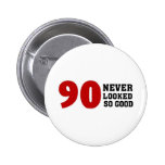 90th Birthday Button