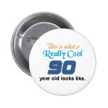 90th Birthday Buttons