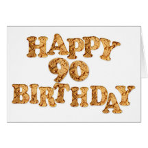 90th Birthday card for a cookie lover