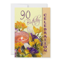 90th Birthday Celebration party invitation