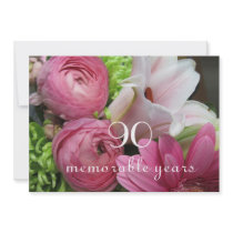 90th Birthday Celebration!- Pink Flowers