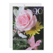 90th Birthday Celebration!-Pink Rose Bouquet
