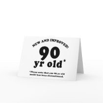 90th Birthday Gag Gifts Greeting Cards