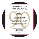 90th Birthday Invitation