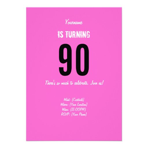 90th Birthday Invitation - Mom Beautiful Hero