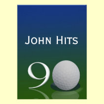 90th Birthday Party Golf invitation template invitations