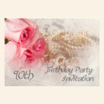 90th Birthday party invitation invitations