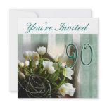 90th Birthday Party Invitation - Calla lilies