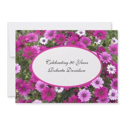 90th Birthday Party Invitation -- Gorgeous Floral by henishouseofpaper