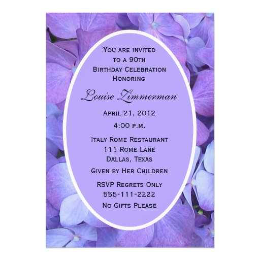 90th-birthday-party-invitation-hydrangeas-custom-announcements-zazzle