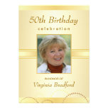 90th Birthday Party Invitation - Photo or Monogram Custom Invitations
