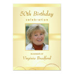 90th Birthday Party Invitation - Photo or Monogram Custom Invitations