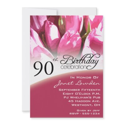 90th Birthday Party Invitations by NightSweatsDiva