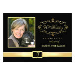 90th Birthday Party Invitations with Photo