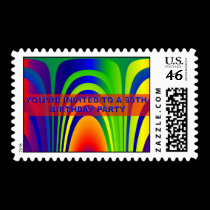 90th Birthday Party Invite Postage postage